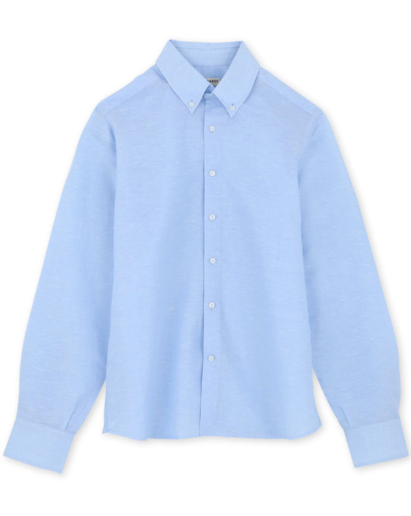 La Faubourg - Chemise bleue ciel en lin et coton - Avangarde France - 3