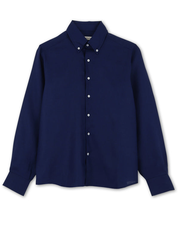 La Faubourg - Chemise bleue Nuit en lin - Avangarde France - 4