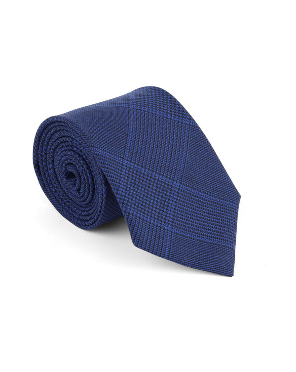 La Savile Row - Cravate en Prince de Galles Bleue - Avangarde France - 1